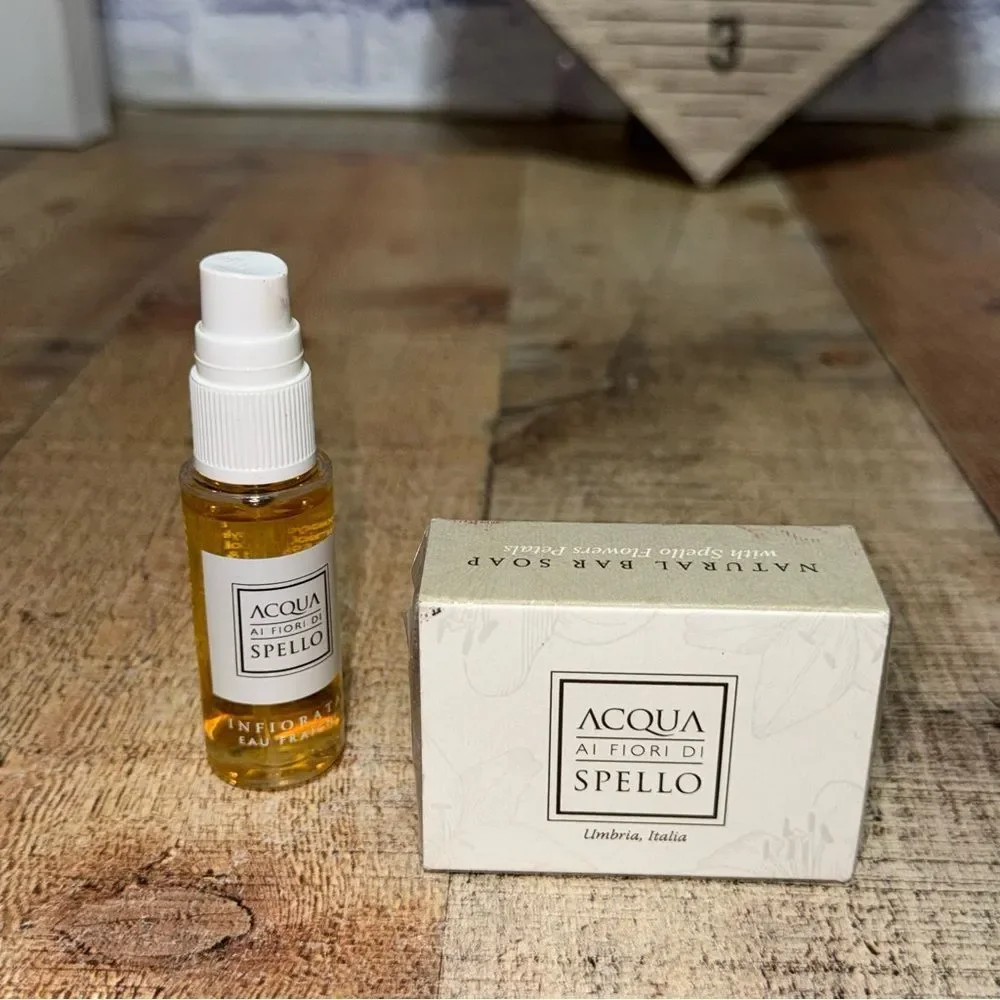 Acqua Al Fiori di Spello soap and body spray